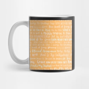 Christian Hymns Tangerine Mug